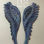 Alas Pared 2 x 75 cm azul+dorado